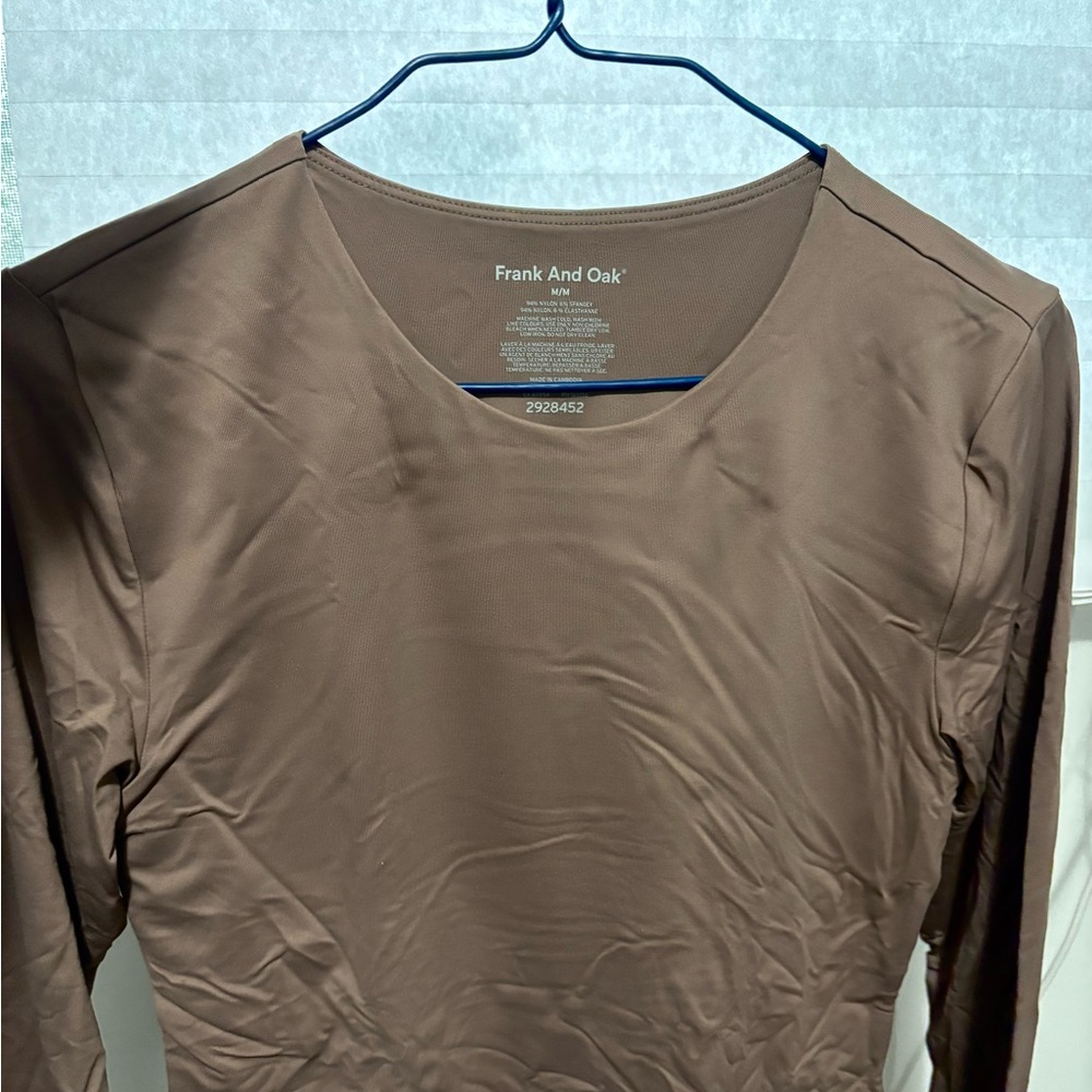 NEW Frank & Oak Smoothing Contour Long Sleeve Tee